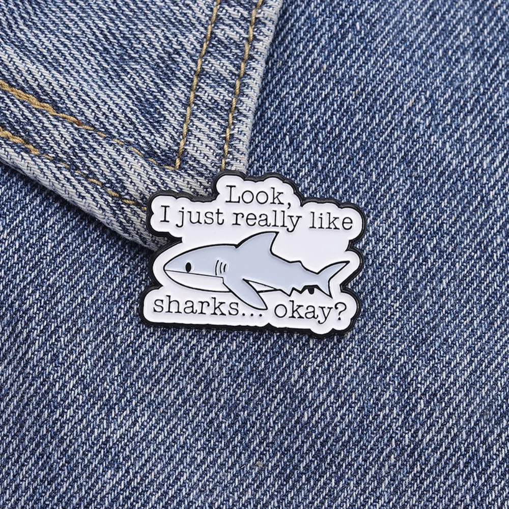 Playful Shark Brooch Set for Men and Women 3 Playful Shark Brooch Set for Men and Women - Image 3