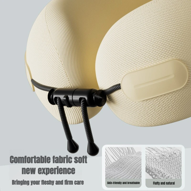 Travel Neck Pillow with Memory Cotton Support 4 Travel Neck Pillow with Memory Cotton Support - Image 4