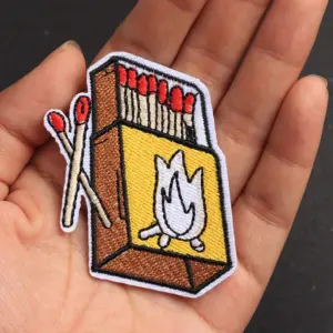Set of 5 Vibrant Matchbox Iron-On Patches