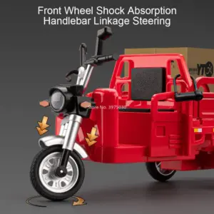 Red 1:12 Scale Cargo Tricycle Model by MAKEDA 13 Sf3d94ada159041aca1e9d4ee342105335