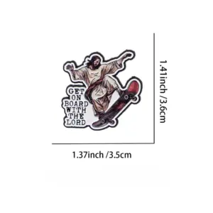 Cartoon Jesus Badge - Vibrant Alloy Pin 7 Sf3e833d87c624c298d3d6ca1445642edL