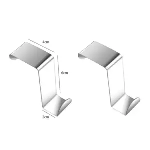 Stainless Steel Door Hooks Set of Two 12 Sf4141ad79c8a45749338b1c3f298d570k