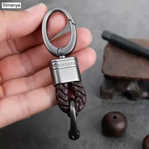 Elegant Leather and Zinc Alloy Keychain 18 Sf42293f0d0bb470497564b67090d4741z