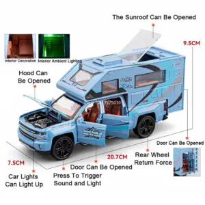 1:32 Scale Camper Van Model with Lights 10 Sf426e73c0e27443b94087155968d3cfdJ