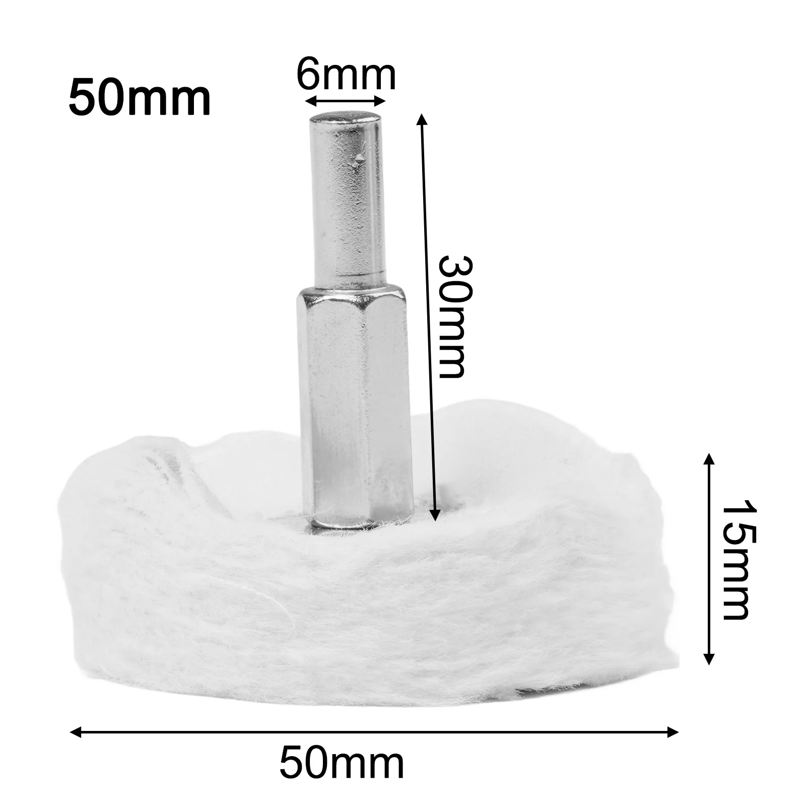 100mm White Cotton Buffing Wheel for Jewelry 5 100mm White Cotton Buffing Wheel for Jewelry - Image 5