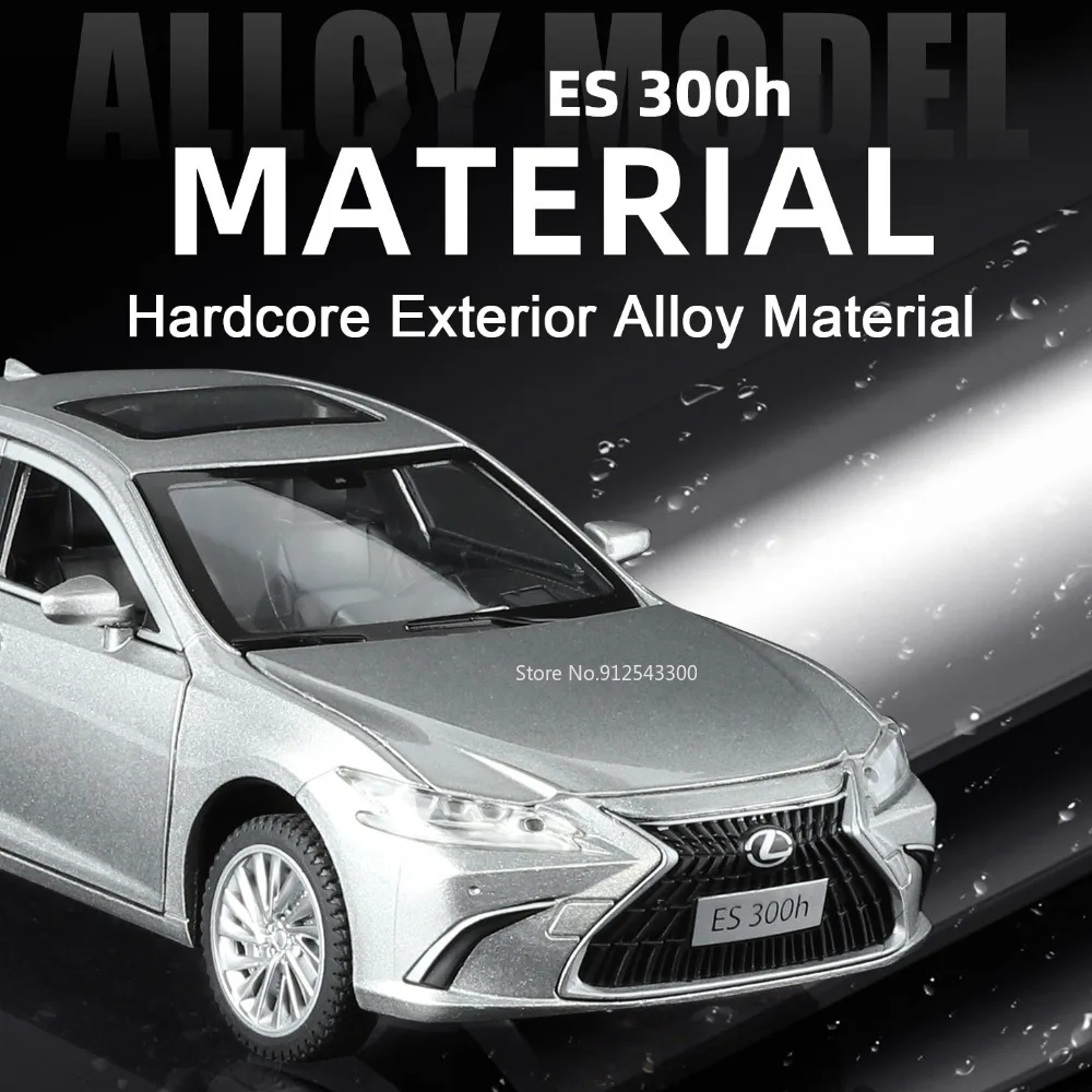 White Lexus ES300H Diecast Model with Features 5 White Lexus ES300H Diecast Model with Features - Image 5