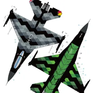 Galaxy D48050 Belgian F-16AM Decal Mask Set 4 Sf4405d78eb7e4f709d031129144138e6l