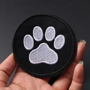 Bear Paw Embroidered Patch 7.7 cm