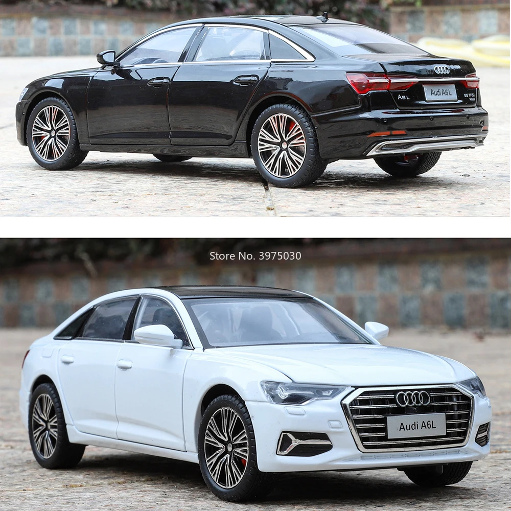 1:24 Scale Luxury A6L Car Model in Black 6 1:24 Scale Luxury A6L Car Model in Black - Image 6