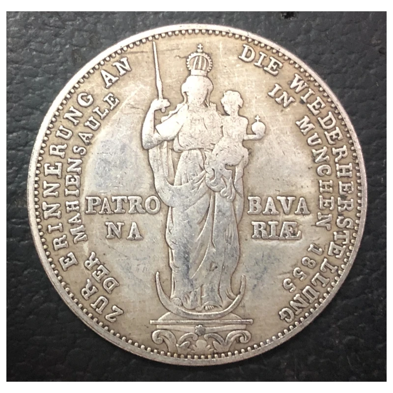 Vintage 1855 Bavaria Coin Replica 3 Vintage 1855 Bavaria Coin Replica - Image 3