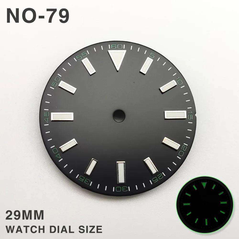 29mm Green Luminous Watch Dial for Seiko 2813, 8215 4 29mm Green Luminous Watch Dial for Seiko 2813, 8215 - Image 4