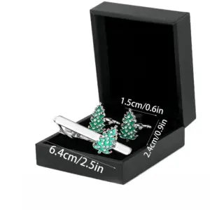 Festive Christmas Cufflinks & Tie Clip Set 8 Sf475dfe8cbf54f6884c41eadee1b8e76Z