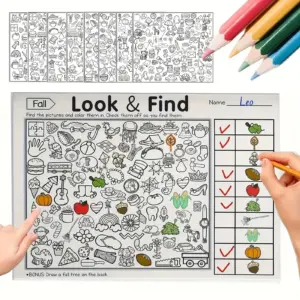 Kids' Search & Coloring Activity Book 9 Sf48bf3ab01bc42fdbc3e04a85f0a0047H