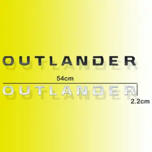 Outlander 3D Car Emblem 54mm Black & Silver 11 Sf4ad78d446484c20bad4026f17603a6au