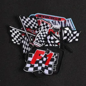 F1 Racing Embroidery Cloth Patch Set