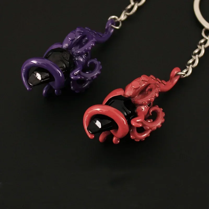Octopus Keychain with Vibrant Colors 5 Octopus Keychain with Vibrant Colors - Image 5