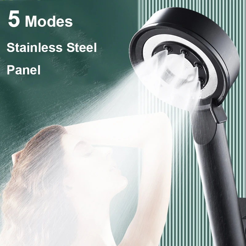 High-Pressure Aluminum Shower Head with 5 Modes 3 High-Pressure Aluminum Shower Head with 5 Modes - Image 3