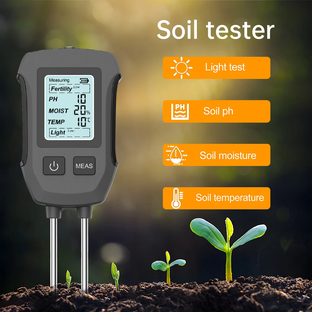 3-in-1 Digital Soil Tester with Backlit Display 6 3-in-1 Digital Soil Tester with Backlit Display - Image 6