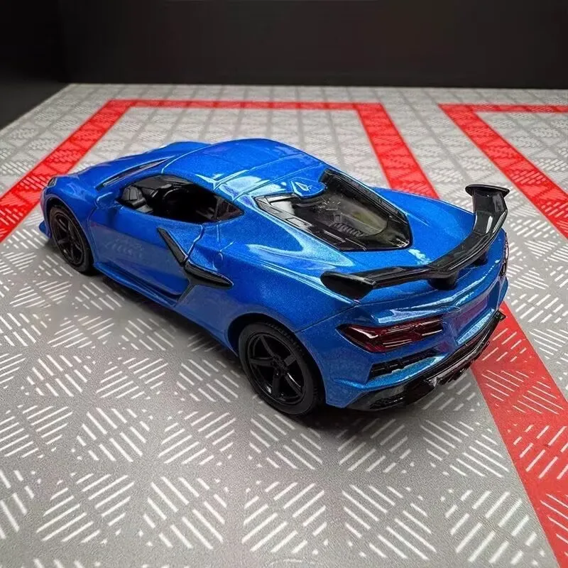 1:36 Chevrolet Corvette Z06 Diecast Model Orange 6 1:36 Chevrolet Corvette Z06 Diecast Model Orange - Image 6