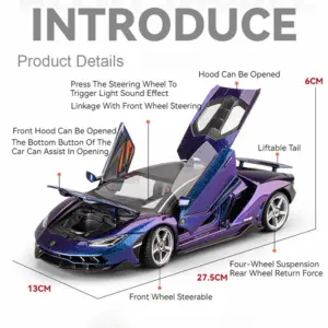 Lamborghini Revuelto LP770 1:18 Diecast Model 12 Sf4fe17612cf5408bba6dd9c7abd54300M