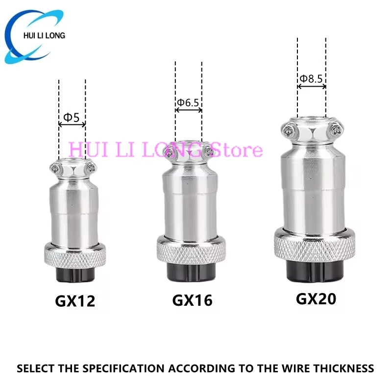 Waterproof GX Circular Connector Set with 2-15 Pins 2 Waterproof GX Circular Connector Set with 2-15 Pins - Image 2