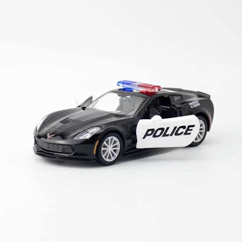 Black Chevrolet Corvette C7 Diecast Model 1:36 Scale 2 Black Chevrolet Corvette C7 Diecast Model 1:36 Scale - Image 2