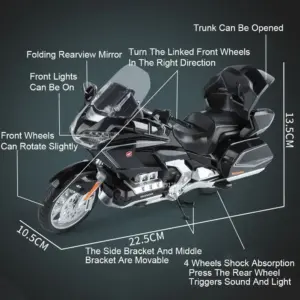 1:11 Honda Gold Wing GL800 Motorcycle Model 13 Sf52cff8221b84a5f949e8e962cdcf4d6b