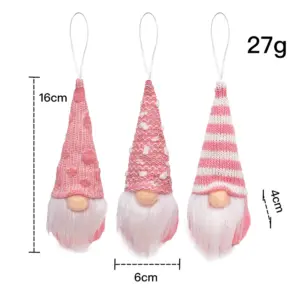 Festive Faceless Gnome Ornaments Set of 3 12 Sf5359a84bd1b4fb0a8a5e327fbb0e79eV