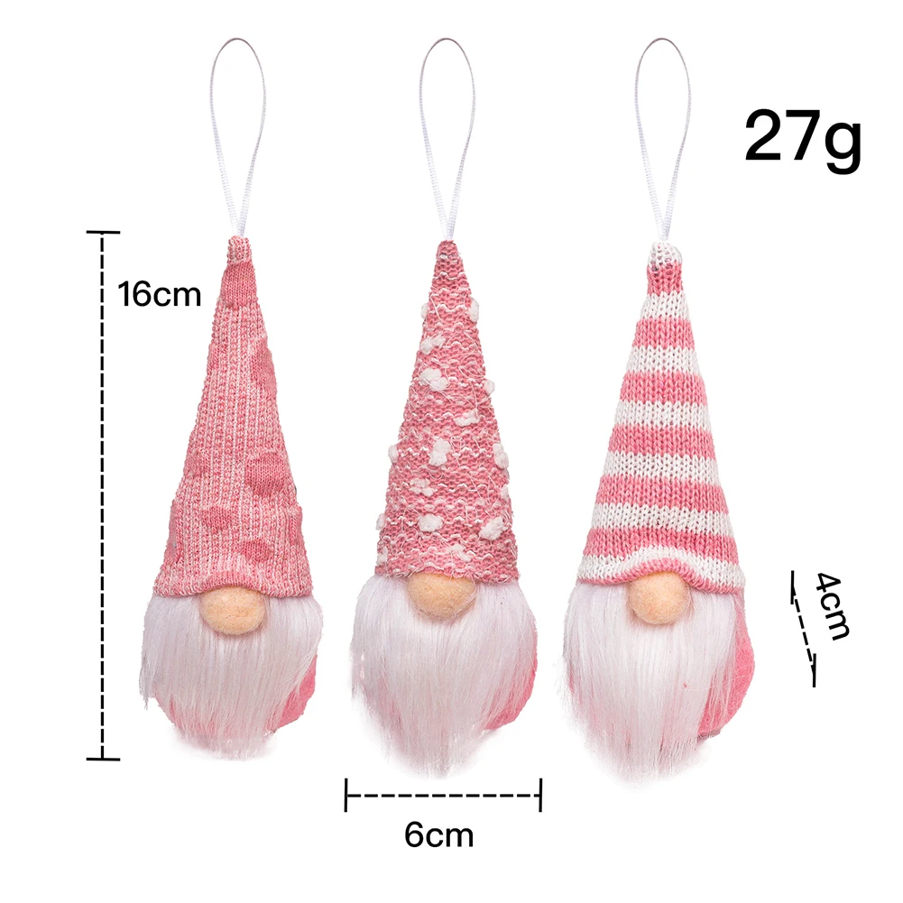 Festive Faceless Gnome Ornaments Set of 3 4 Festive Faceless Gnome Ornaments Set of 3 - Image 4