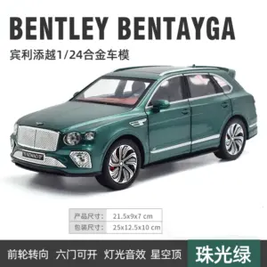 Green Bentley Bentayga 1:24 Diecast Model 17 Sf555129936cb49e4b4ba8dcb9d9360fbl