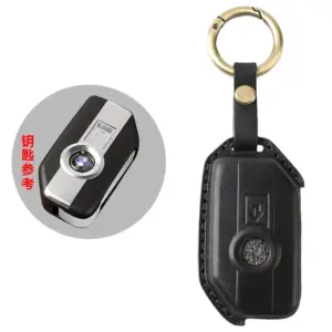 BMW Motorcycle Key Cover - Premium Leather Design 17 Sf55b37e26064469896cee3142cf42fc2U