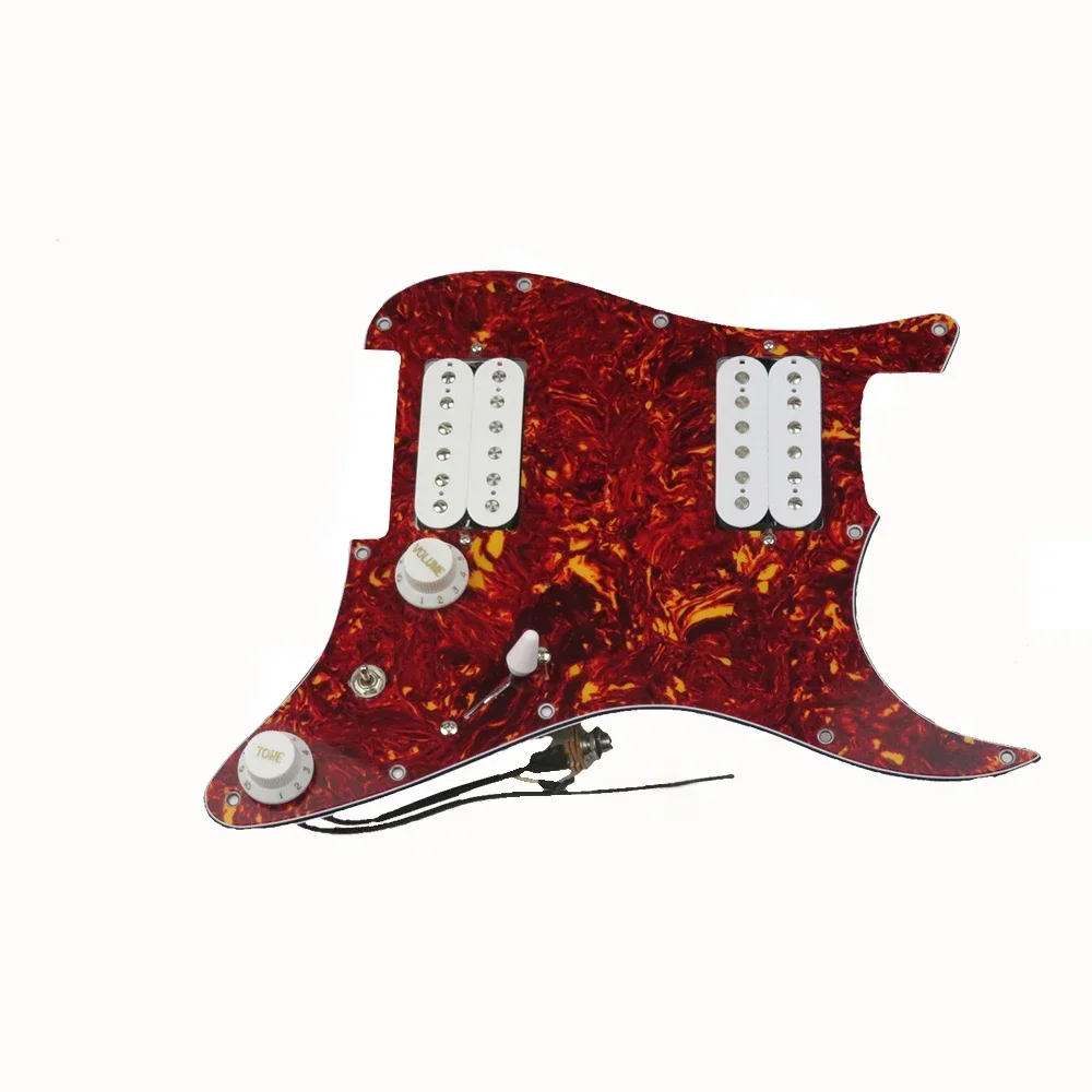 Loaded Strat Pickguard with Humbuckers 4 Loaded Strat Pickguard with Humbuckers - Image 4