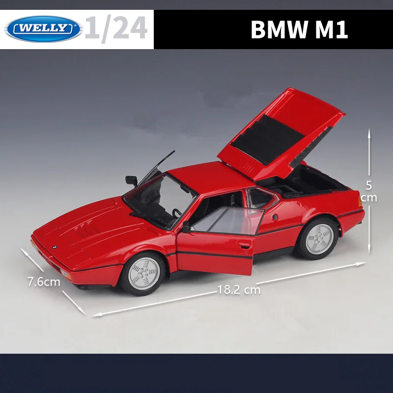 WELLY 1:24 BMW M1 Classic Diecast Model 5 WELLY 1:24 BMW M1 Classic Diecast Model - Image 5