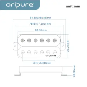 OriPure PHZ5 Humbucker Pickup for Guitars 13 Sf57efae59fda4f3ab4777790ced0fa00n