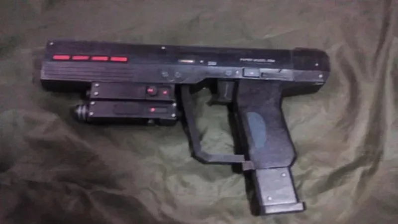 War Human Pistol M6S Paper Model Kit 6 War Human Pistol M6S Paper Model Kit - Image 6