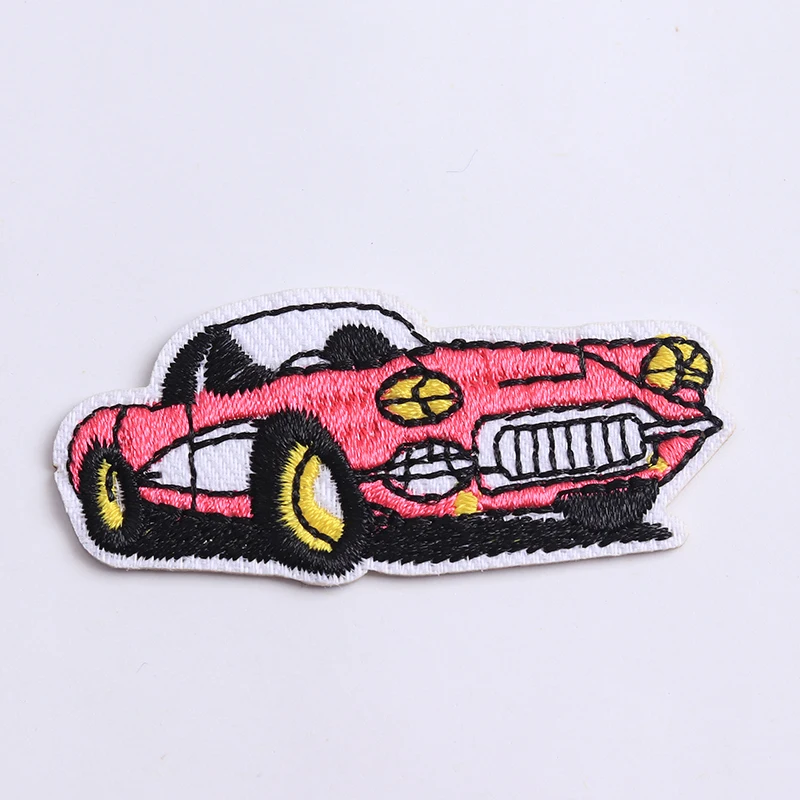 Vibrant Red Car Embroidered Patch 5.5x2.5 cm 5 Vibrant Red Car Embroidered Patch 5.5x2.5 cm - Image 5