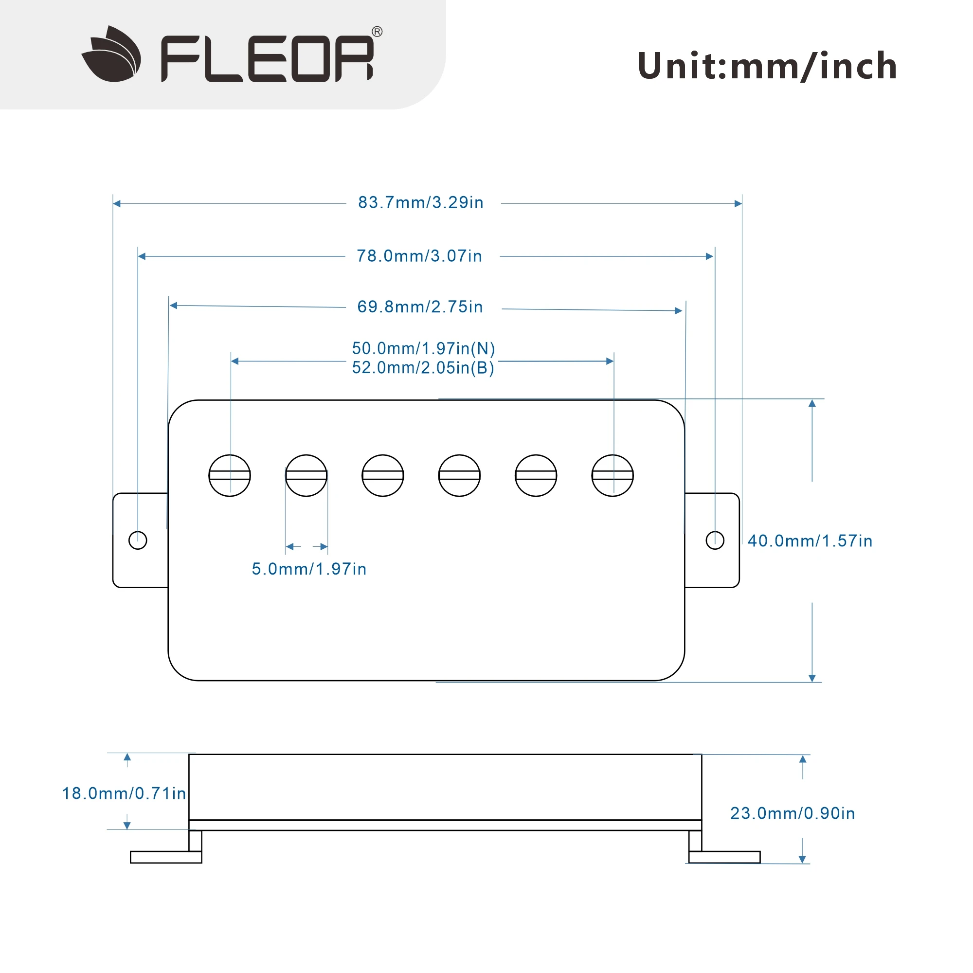 Black and Gold Humbucker Pickup for LP Style 6 Black and Gold Humbucker Pickup for LP Style - Image 6