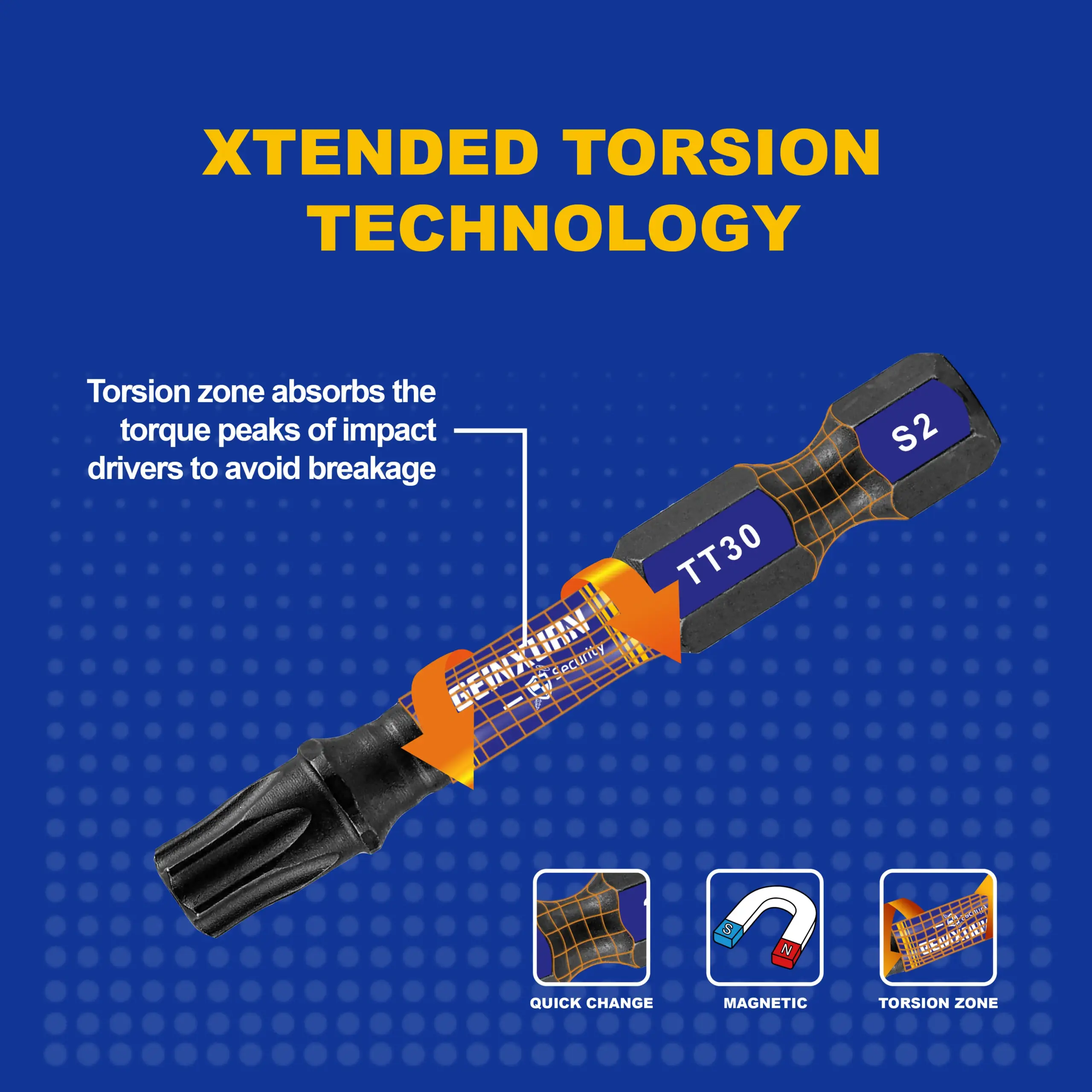 Impact Magnetic Power Bits Set for Industrial Use 6 Impact Magnetic Power Bits Set for Industrial Use - Image 6