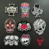 Punk Skull Embroidery Patches Set of Ten