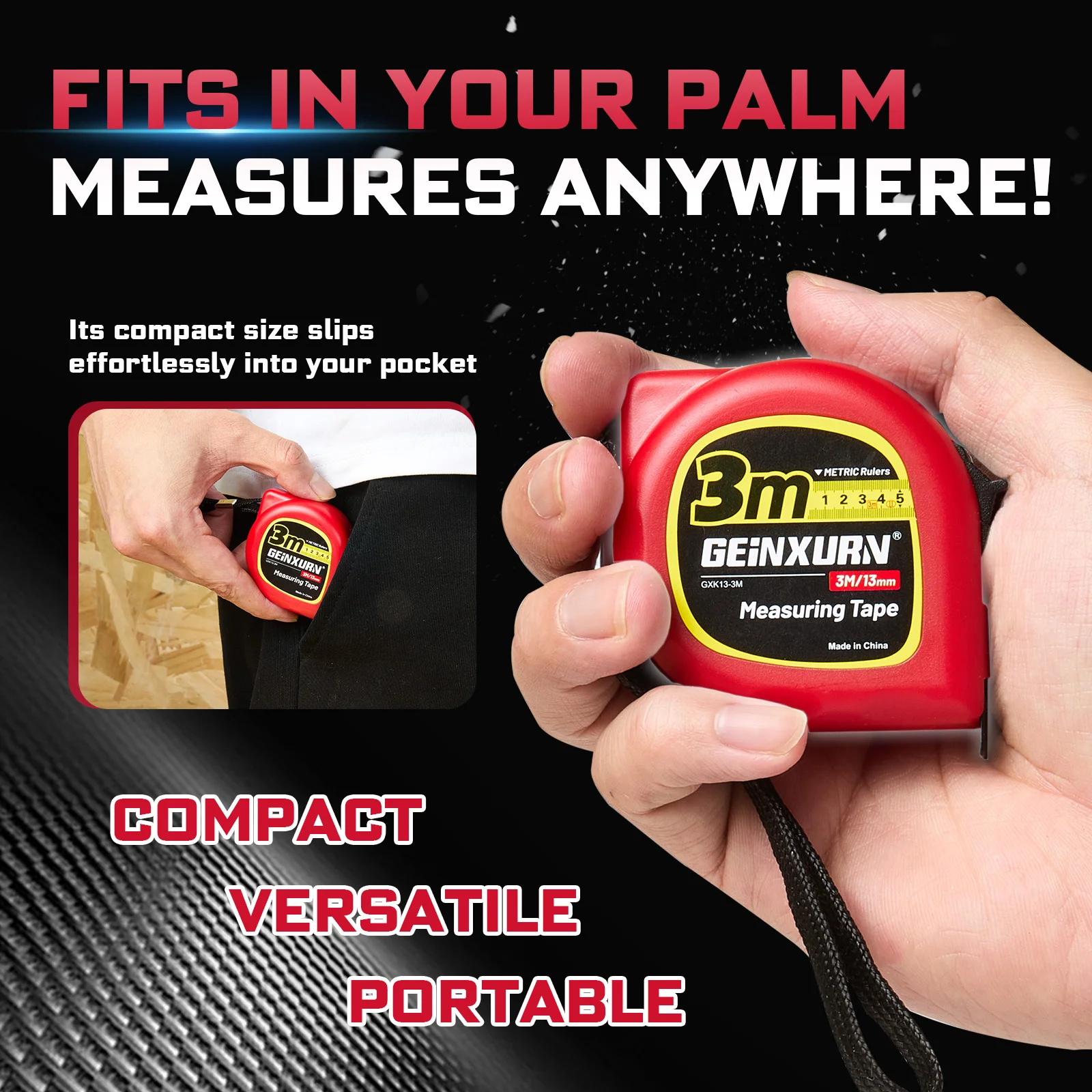 3M 3-Meter Dual-Scale Tape Measure with Lock 3 3M 3-Meter Dual-Scale Tape Measure with Lock - Image 3