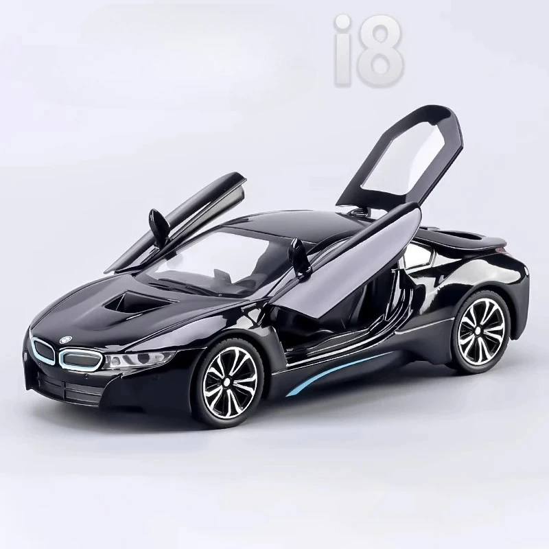White BMW i8 1:24 Diecast Model Car 5 White BMW i8 1:24 Diecast Model Car - Image 5