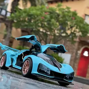 Blue Hongqi 1:24 Scale Diecast Car Model 17 Sf60318623cec4ff8b00ec29a366bf902b