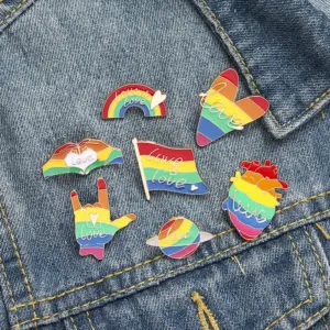 Colorful Rainbow-Themed Brooch for Unisex Accessories 12 Sf60ddd8cc4854acdb1653b144164d491I