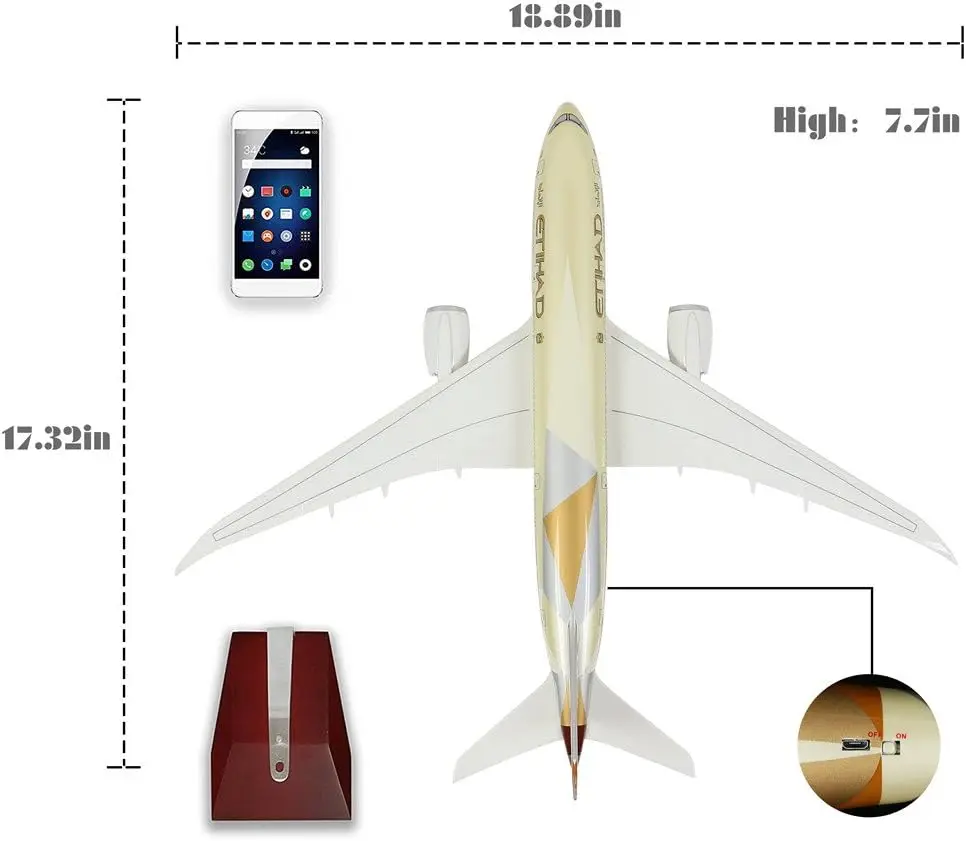 Boeing 787 Resin Model with LED Lighting 6 Boeing 787 Resin Model with LED Lighting - Image 6