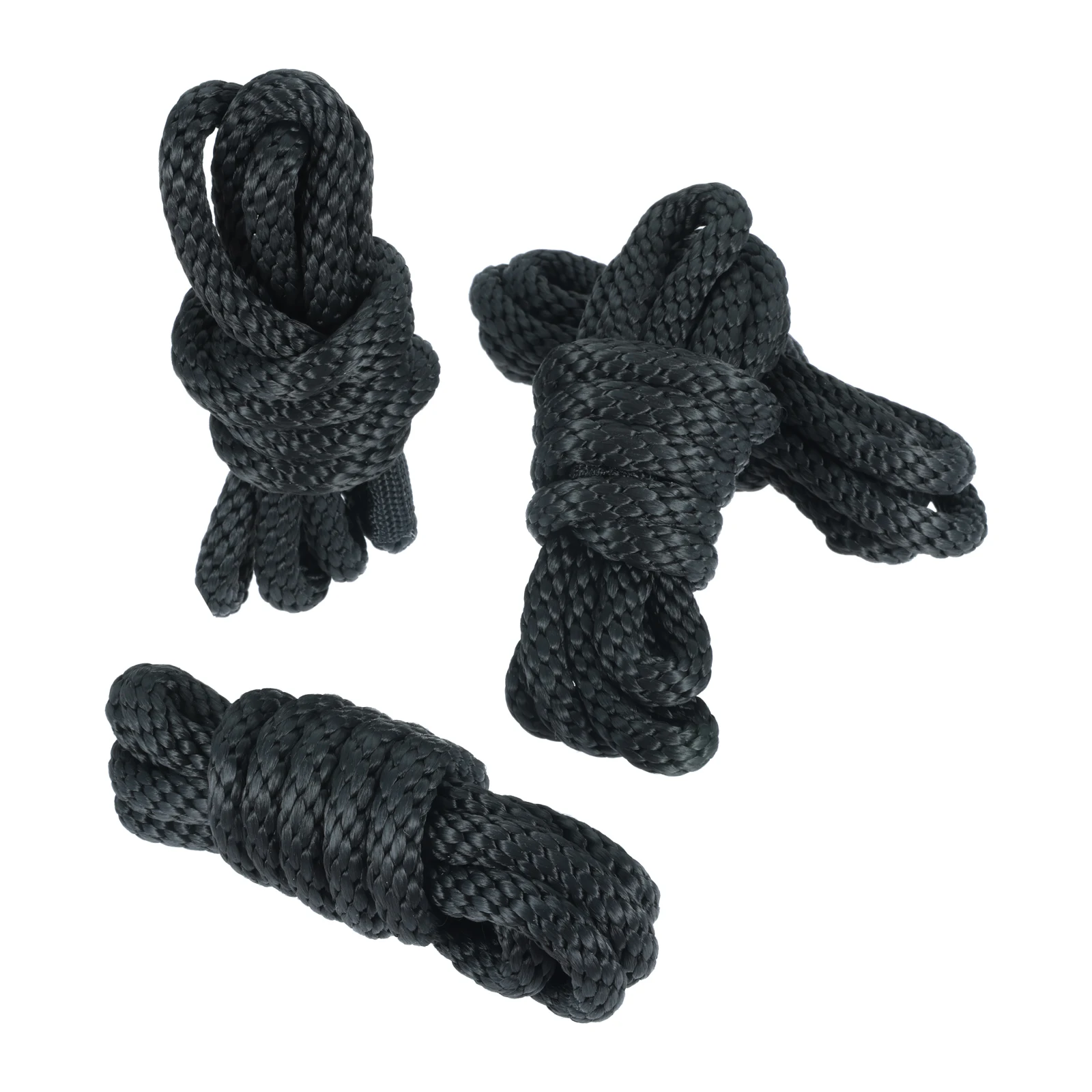 Durable Black Nylon Boat Bumper Rope Set 4 Durable Black Nylon Boat Bumper Rope Set - Image 4