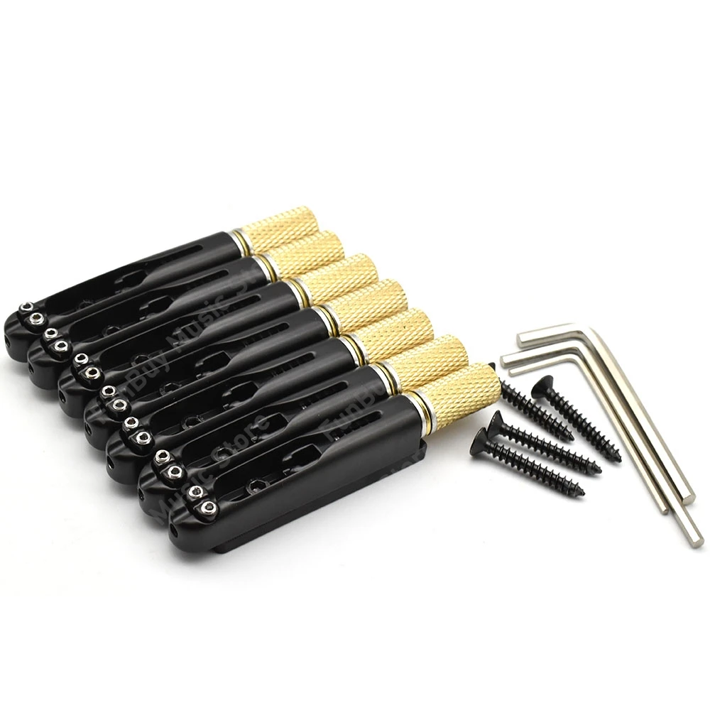 Headless Electric Guitar Bridge Model 1202 in Chrome or Black 3 Headless Electric Guitar Bridge Model 1202 in Chrome or Black - Image 3