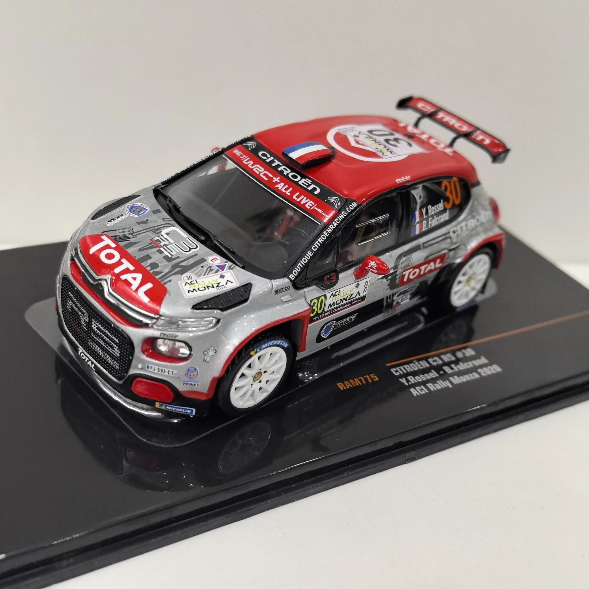 Scaled Diecast Rally Car Model Citroën C3 R5 #30 3 Scaled Diecast Rally Car Model Citroën C3 R5 #30 - Image 3