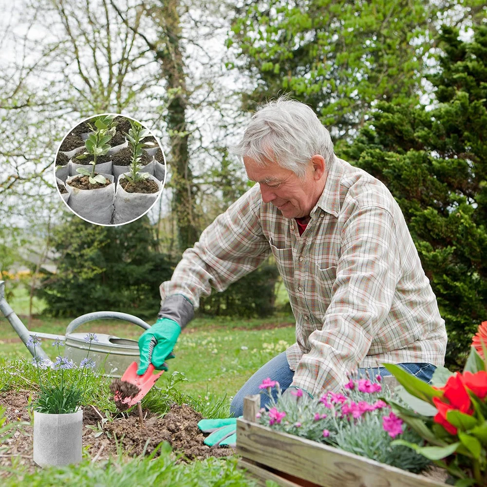Eco-Friendly White Seed Nursery Bags Set of 200 5 Eco-Friendly White Seed Nursery Bags Set of 200 - Image 5
