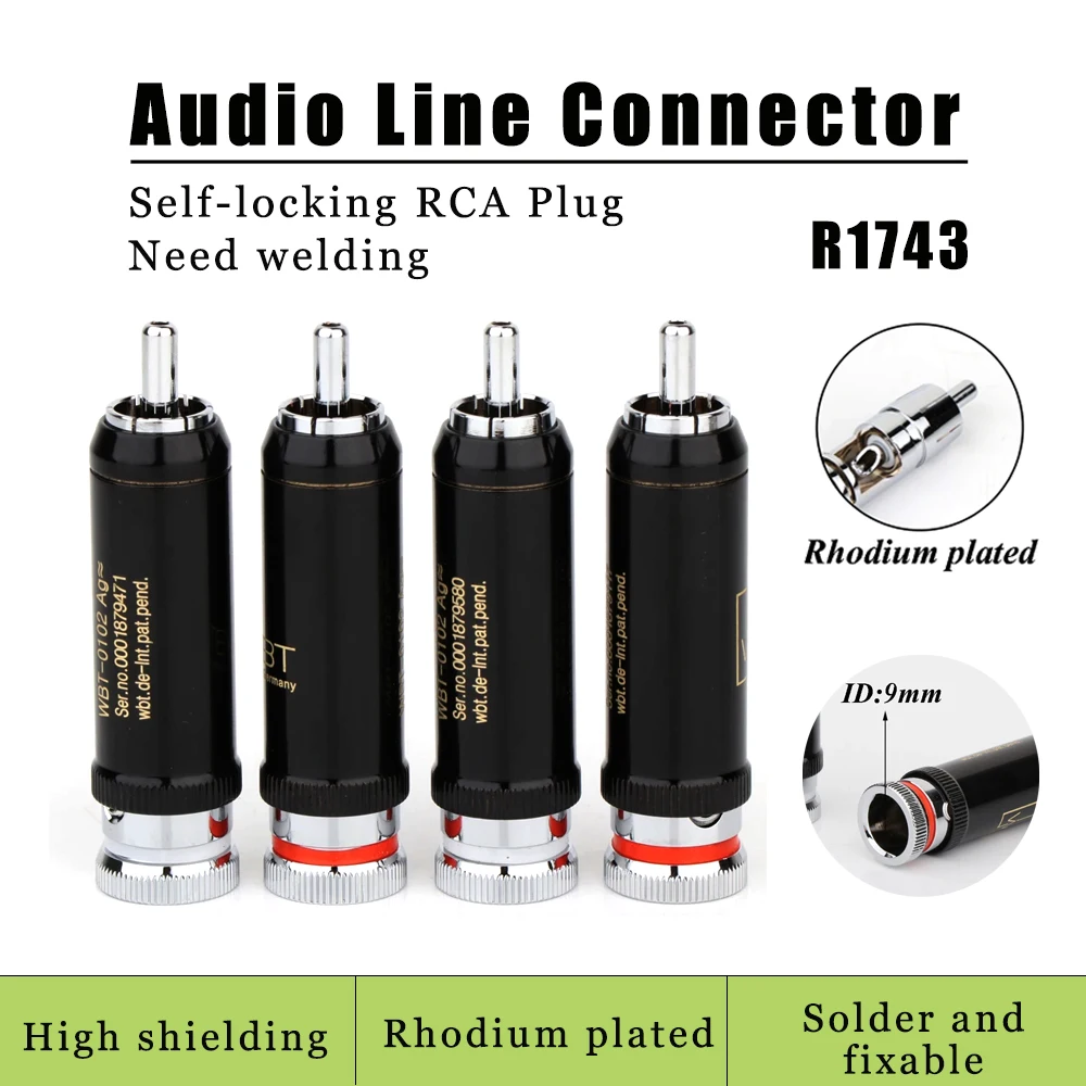Gold-Plated RCA Connectors with Lotus Head Design 5 Gold-Plated RCA Connectors with Lotus Head Design - Image 5