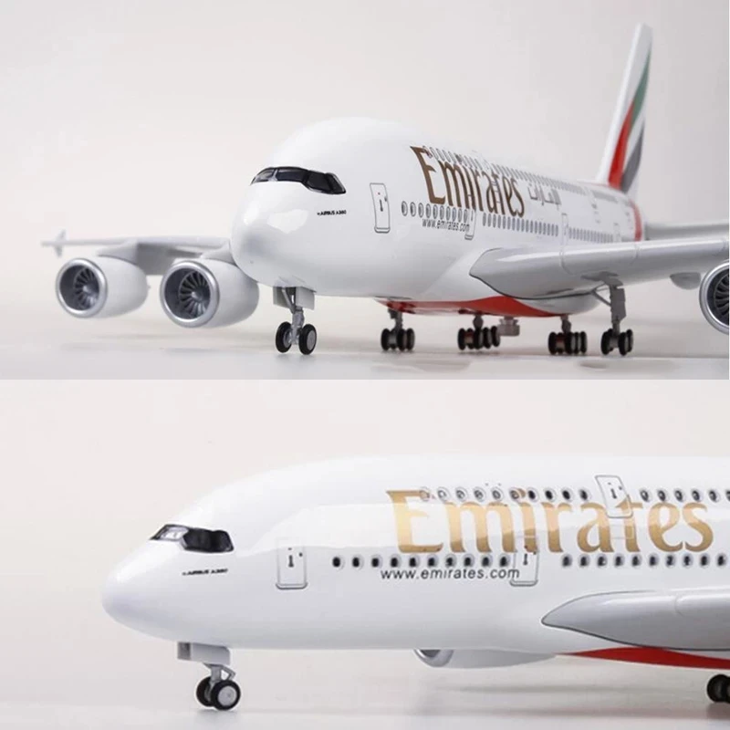 1/160 Emirates Airbus A380 Model with LED Option 3 1/160 Emirates Airbus A380 Model with LED Option - Image 3